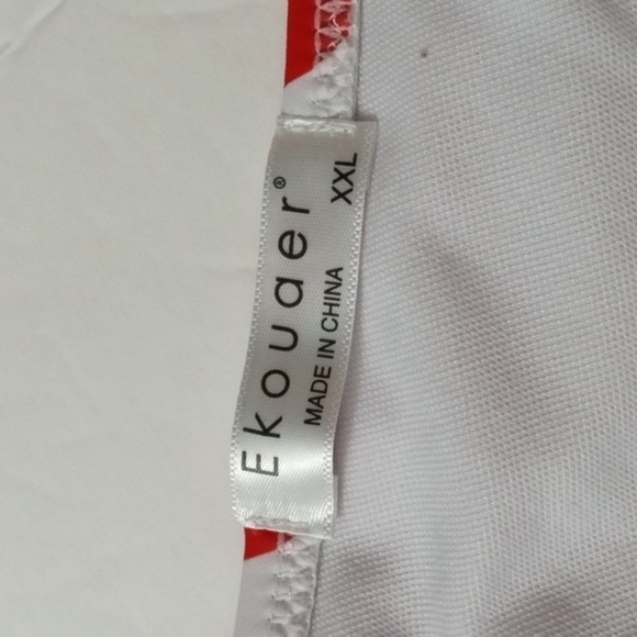 Ekouaer 1 Piece Swimwear size XXL Flag Design Red White Blue Pre-owned - Picture 6 of 7